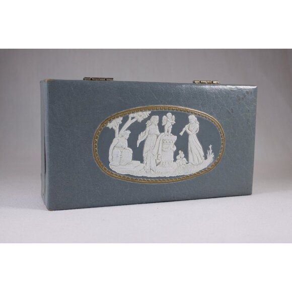 Vintage Mary Grey Hosiery box, Deluxe craft Chicago 3 graces cameo lingerie - Picture 3 of 10